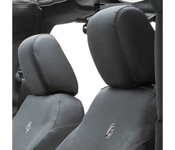 Bestop - Seat Covers - Jeep '07-12 Wrangler JK; Front (Black Diamond) | 29280-35 - Image 1