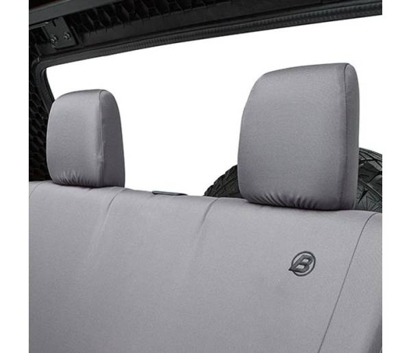 Seat Covers - Jeep '08-12 Wrangler JK 4-Door; Rear (Charcoal) | 29281-09 - Image 1