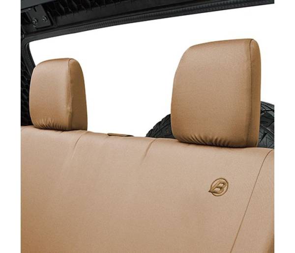 Seat Covers - Jeep '07-18 Wrangler JK 2-Door; Rear (Tan) | 29282-04 - Image 1