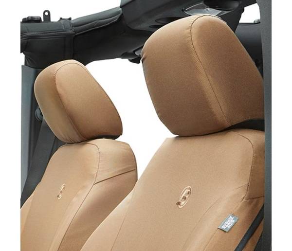 Seat Covers - Jeep '13-18 Wrangler JK; Front (Tan) | 29283-04 - Image 1