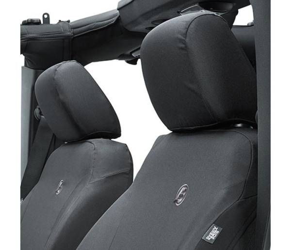 Bestop - Seat Covers - Jeep '13-18 Wrangler JK; Front (Black Diamond) | 29283-35 - Image 1