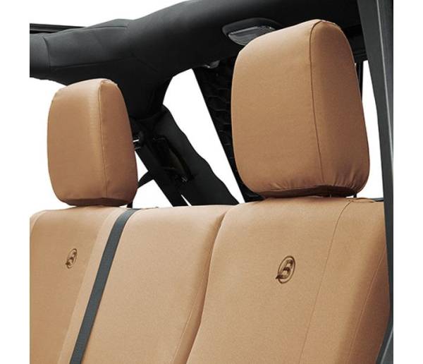 Seat Covers - Jeep '07, '13-18 Wrangler JK 4-Door; Rear (Tan) | 29284-04 - Image 1