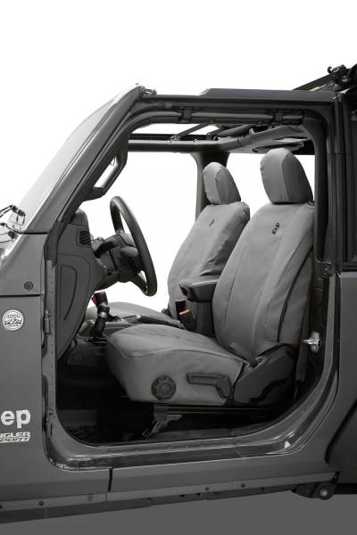 Seat Covers - Jeep '20-26 Gladiator / '18-2026 Wrangler JL 4-Door; Front (Charcoal) | 29290-09 - Image 1