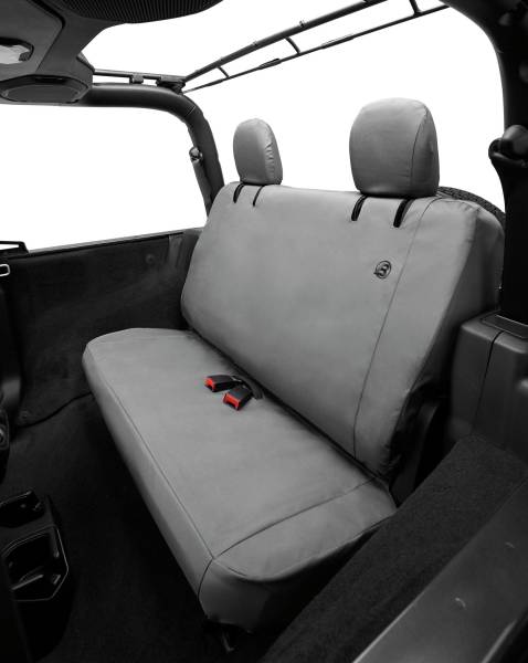 Seat Covers - Jeep '18-2023 Wrangler JL 2-Door; Rear (Charcoal) | 29292-09 - Image 1