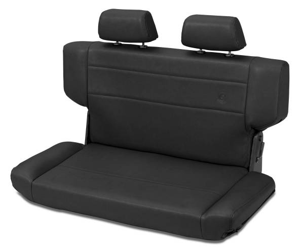 Trailmax II Fold-N-Tumble Seat - Jeep '97-06 Wrangler TJ; Rear (All Vinyl; Black Crush) | 39435-01 - Image 1