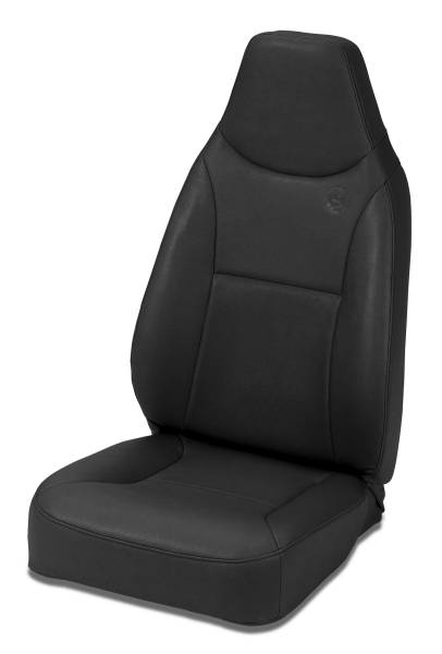 Bestop - Trailmax II Standard Seat - Jeep '76-86 CJ7 / 87-95 Wrangler YJ / 97-06 Wrangler TJ; Front (All Vinyl; Black Crush) | 39436-01 - Image 1
