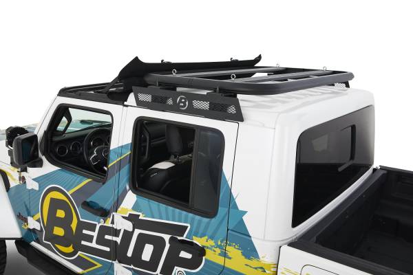 Granite Series Hardtop Roof Rack - '20-26 Gladiator / '18-26 Wrangler JL 2-Door (Black) | 41470-01 - Image 1