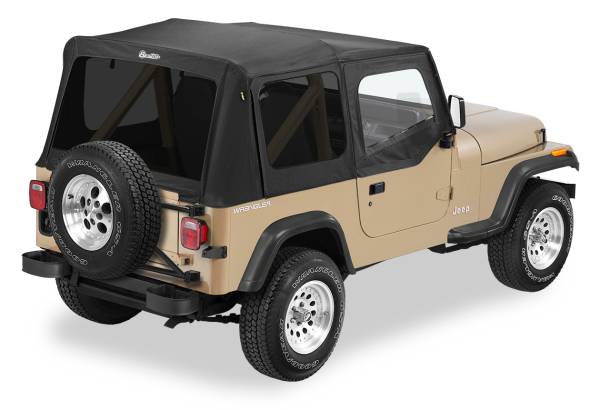 Replace-A-Top For OEM - Jeep '88-95 Wrangler YJ (Black Denim; Tinted Windows; Door Skins Included) | 51123-15 - Image 1