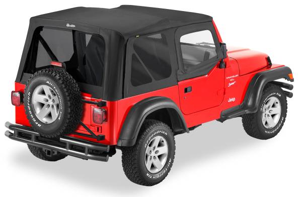 Bestop - Replace-A-Top For OEM - Jeep '97-02 Wrangler TJ (Black Denim; Tinted Windows; Door Skins Included) | 51124-15 - Image 1
