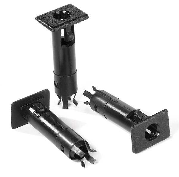 Door Pin Inserts - Jeep '87-95 Wrangler YJ; '97-06 Wrangler TJ (Black; Boxed) | 51246-01 - Image 1