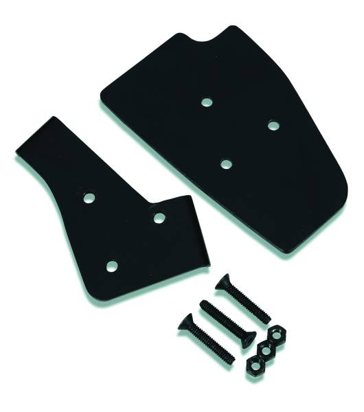 Door Mirror Brackets - Jeep '76-86 CJ7 / '87-95 Wrangler YJ / '97-06 Wrangler TJ (Black, Factory soft top) | 51258-01 - Image 1