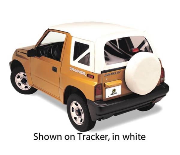 Replace-A-Top For OEM - '95-98 Tracker/Sidekick (White Denim; Clear Windows; No Door Skins Included) | 51364-52 - Image 1