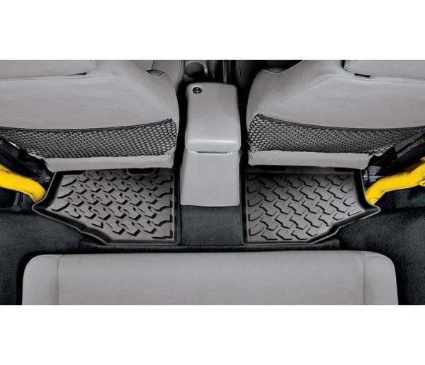 Floor Mats - Jeep '97-06 Wrangler TJ; Rear (Black) | 51510-01 - Image 1