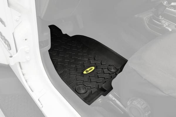 Floor Mats - Jeep '20-26 Gladiator / '18-26 Wrangler JL; Front (Black) | 51514-01 - Image 1