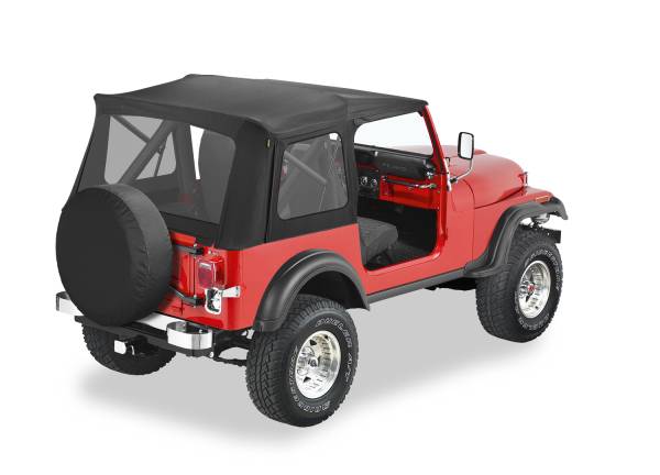 Supertop Classic - Jeep '76-86 CJ7 / '87-95 Wrangler YJ (Black Denim; Clear Windows) | 51599-15 - Image 1