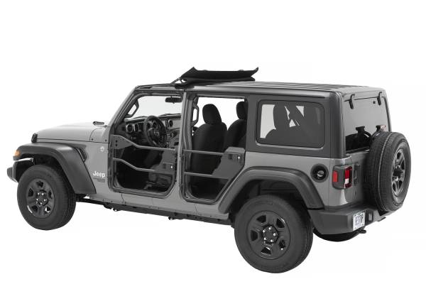 Element Doors - Jeep '20-26 Gladiator / '18-26 Wrangler JL 4-Door (Rear; Matte Black) | 51741-01 - Image 1