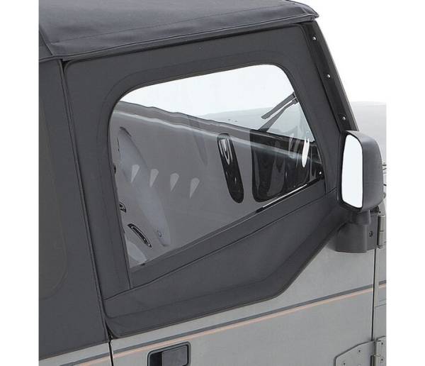 Bestop - Upper Fabric Doors - Jeep '88-95 Wrangler YJ (Square Upper Rear Corner, Black Denim) | 51782-15 - Image 1