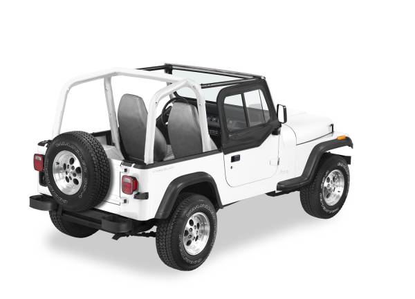 Bestop - Upper Door Sliders - Jeep '97-06 Wrangler TJ (Black Diamond; Dual Sliding Window) | 51787-35 - Image 1