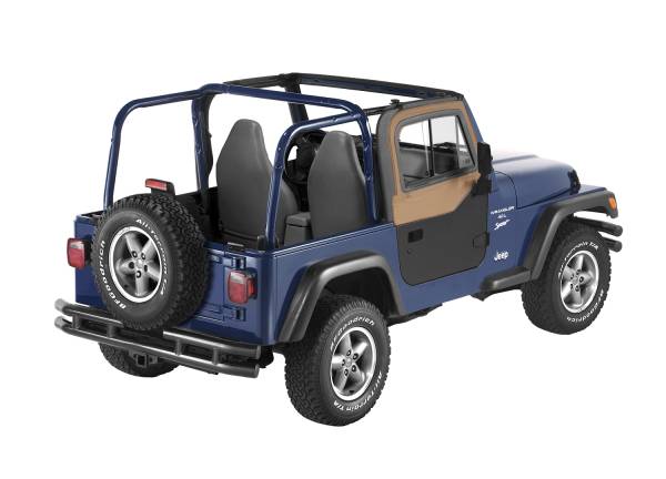 Bestop - Upper Door Sliders - Jeep '97-06 Wrangler TJ (Spice; Dual Sliding Window) | 51787-37 - Image 1