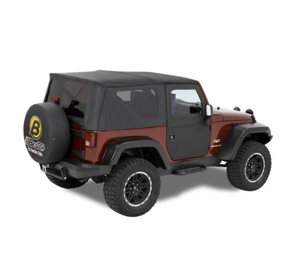 Full Fabric Doors - Jeep '07-18 Wrangler JK; (Front Doors; Black Twill) | 51798-17 - Image 1