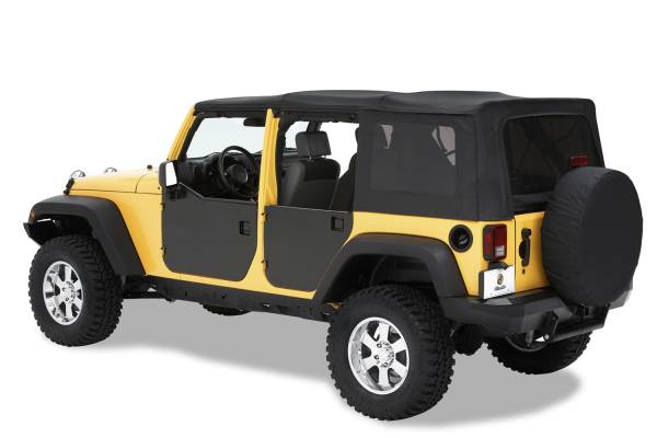 Element Panels - Jeep '07-18 Wrangler JK 4-Door (Rear Doors; Black) | 51804-01 - Image 1