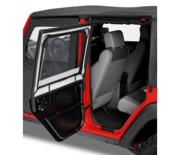 Element Upper Doors - Jeep '07-18 Wrangler JK 4-Door (Rear Doors; Black Twill) | 51806-17 - Image 1