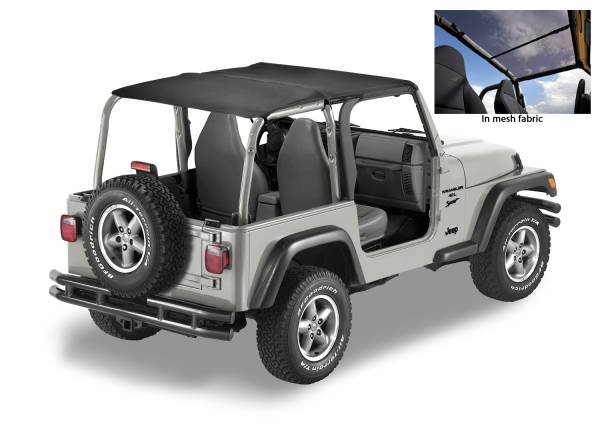 Bestop - Header Safari Bikini - Jeep '97-02 Wrangler TJ (Mesh) | 52531-11 - Image 1