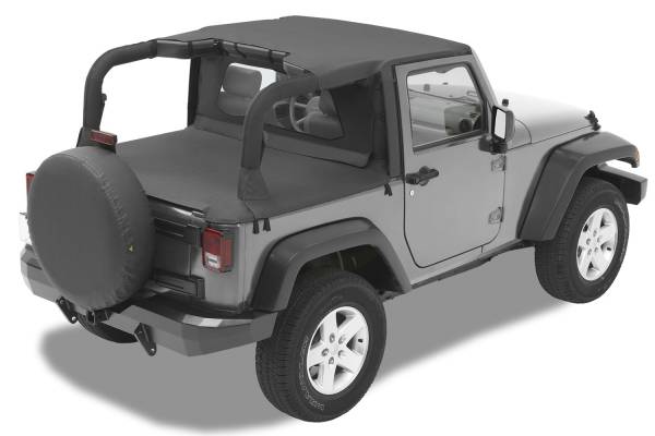 Header Targa Bikini - Jeep '07-09 Wrangler JK 2-Door (Black Diamond) | 52580-35 - Image 1
