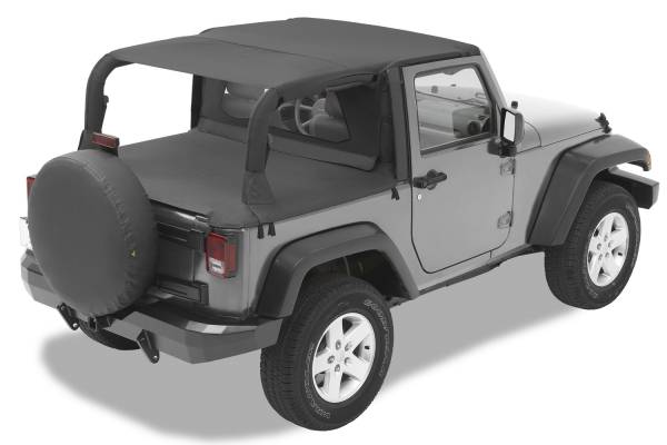 Header Safari Bikini - Jeep '07-09 Wrangler JK 2-Door (Black Diamond) | 52585-35 - Image 1