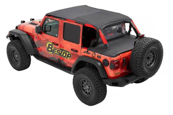 Bestop - Header Safari Bikini - Jeep '24-26 Wrangler JL 4-Door (Black Diamond) | 52612-35 - Image 1