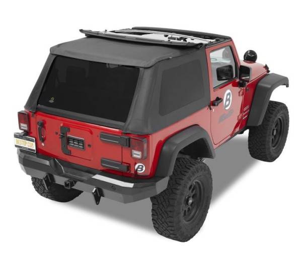 Bestop - Replace-A-Top For Trektop - Jeep '07-18 Wrangler JK 2-Door (Black Diamond; Tinted Windows; No Door Skins Included) | 52822-35 - Image 1