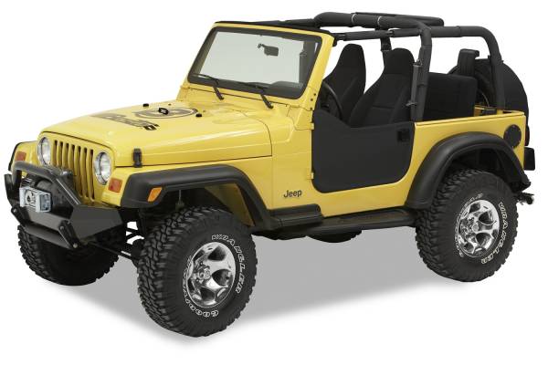 Lower Fabric Doors - Jeep '97-06 Wrangler TJ (Black Denim) | 53039-15 - Image 1