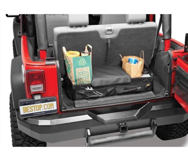 Bestop - RoughRider Cargo Trunk Organizer - Jeep '87-95 Wrangler YJ / '97-06 TJ / '07-18 JK / '18-22 JL | 54137-35 - Image 1