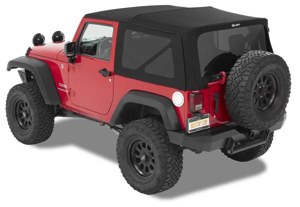 Supertop - Jeep '07-18 Wrangler JK 2-Door (Premium Black Twill) | 54822-17 - Image 1
