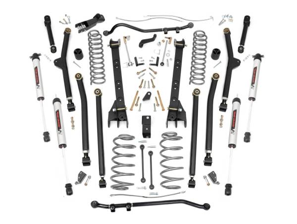 Rough Country - Rough Country - 6 Inch Lift Kit - Long Arm - V2 - Jeep Wrangler TJ 4WD (1997-2006) | 65970 - Image 1