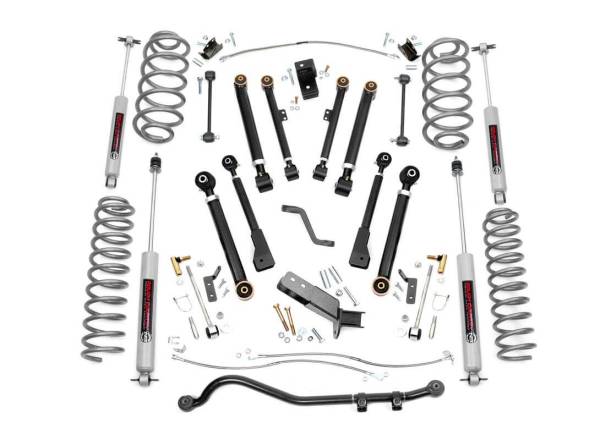Rough Country - Rough Country - 4 Inch Lift Kit - X-Series - Jeep Wrangler TJ (97-06)/Wrangler Unlimited (04-06) | 66130 - Image 1