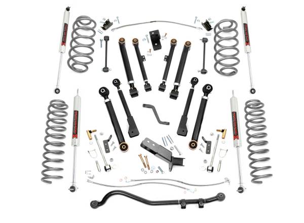 Rough Country - Rough Country - 4 Inch Lift Kit - X-Series - M1 - Jeep Wrangler TJ (97-06)/Wrangler Unlimited (04-06) | 66140 - Image 1