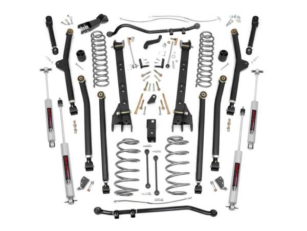 Rough Country - Rough Country - 4 Inch Lift Kit - Long Arm - Jeep Wrangler TJ 4WD (1997-2006) | 66330 - Image 1