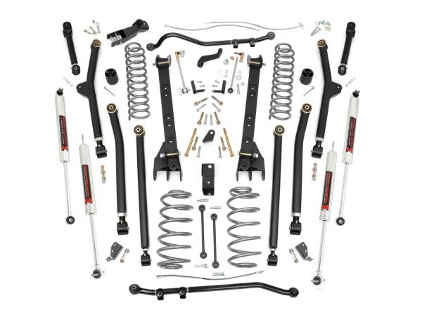 Rough Country - Rough Country - 4 Inch Lift Kit - Long Arm - M1 - Jeep Wrangler TJ 4WD (1997-2006) | 66340 - Image 1