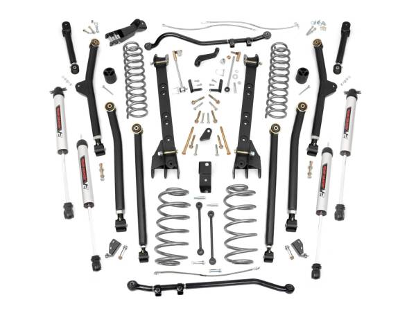 Rough Country - Rough Country - 4 Inch Lift Kit - Long Arm - V2 - Jeep Wrangler TJ 4WD (1997-2006) | 66370 - Image 1