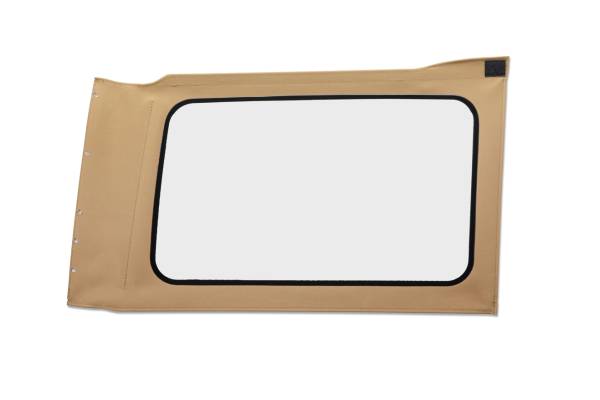 Bestop - OE JL Replacement Windows - Jeep 2018-26 Wrangler JL (Quarter Right Hand; 4-Door; Tan Twill; Clear) | 58300-71 - Image 1