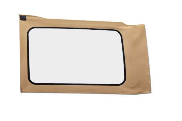 Bestop - OE JL Replacement Windows - Jeep 2018-26 Wrangler JL (Quarter Left Hand; 4-Door; Tan Twill; Clear) | 58301-71 - Image 1