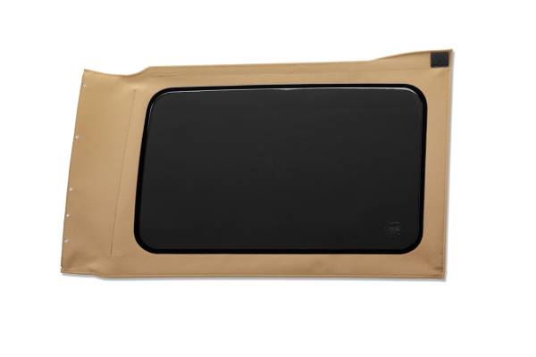 Bestop - OE JL Replacement Windows - Jeep 2018-26 Wrangler JL (Quarter Right Hand; 4-Door; Tan Twill; Tinted) | 58302-71 - Image 1