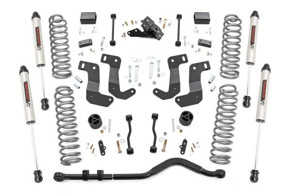 Rough Country - Rough Country - 3.5 Inch Lift Kit - C/A Drop - Stage 1 - V2 - Jeep Wrangler Unlimited (18-23) | 66870 - Image 1