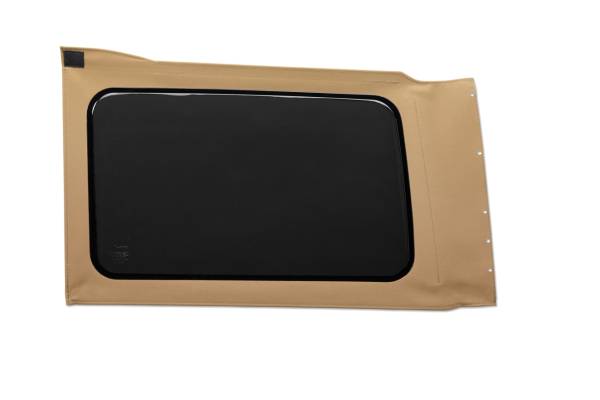 Bestop - OE JL Replacement Windows - Jeep 2018-26 Wrangler JL (Quarter Left Hand; 4-Door; Tan Twill; Tinted) | 58303-71 - Image 1