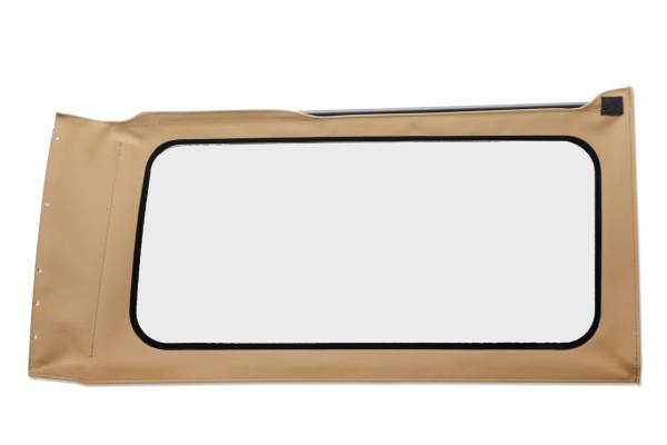 Bestop - OE JL Replacement Windows - Jeep 2018-26 Wrangler JL (Quarter Right Hand; 2-Door; Tan Twill; Clear) | 58304-71 - Image 1