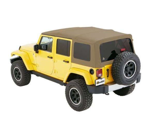 Bestop - Window Set - Jeep '07-18 Wrangler JK 4-Door (Pebble Beige Twill) | 58443-74 - Image 1