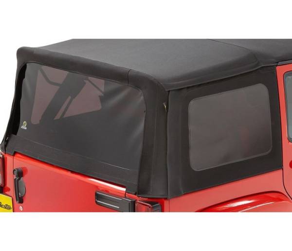Bestop - Window Set - Jeep '07-09 Wrangler JK 4-Door (Premium Black Twill) | 58447-17 - Image 1
