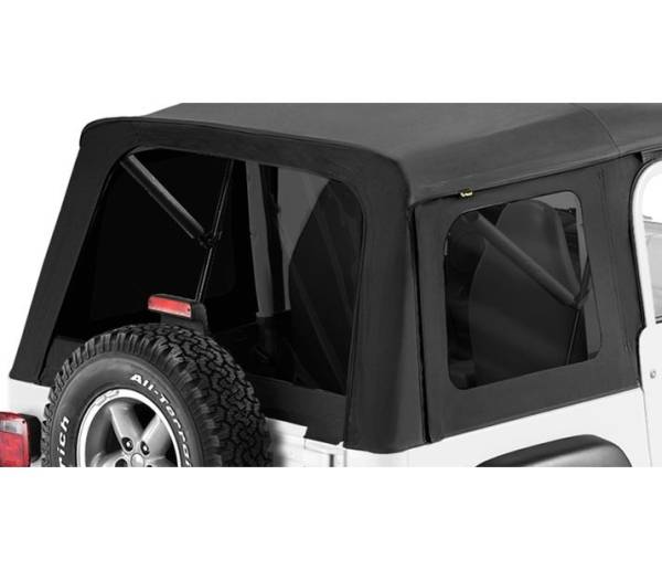 Bestop - Window Set - Jeep '76-86 CJ7 / '87-95 Wrangler YJ (Supertop, Black Denim) | 58599-15 - Image 1