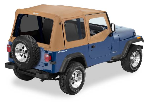 Replace-A-Top For OEM - Jeep '88-95 Wrangler YJ (Spice Sailcloth; Tinted Windows; Upper Door Skins Included) | 79123-37 - Image 1